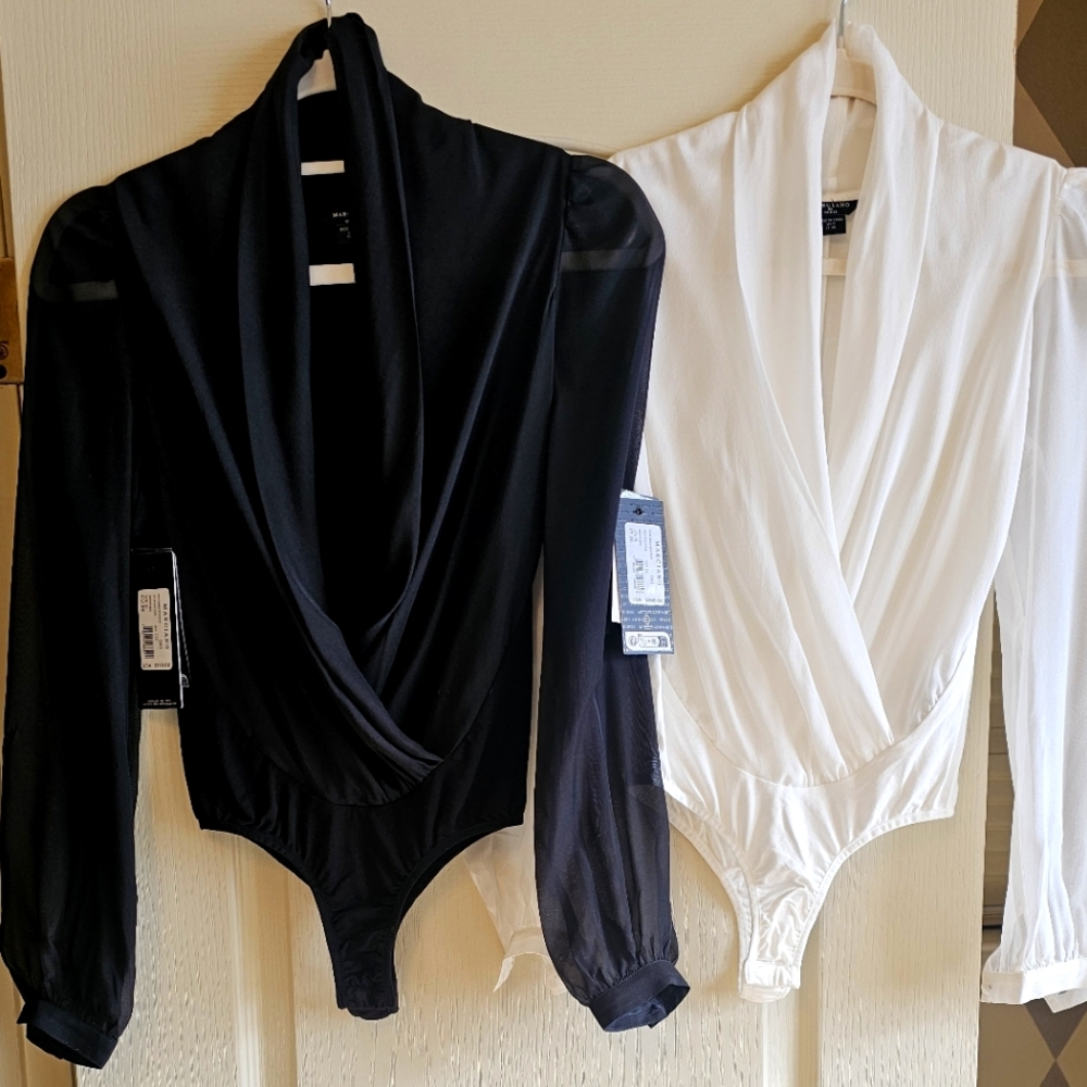 2 Brand New Never Worn Marciano Daria Bodysuits Beautiful On